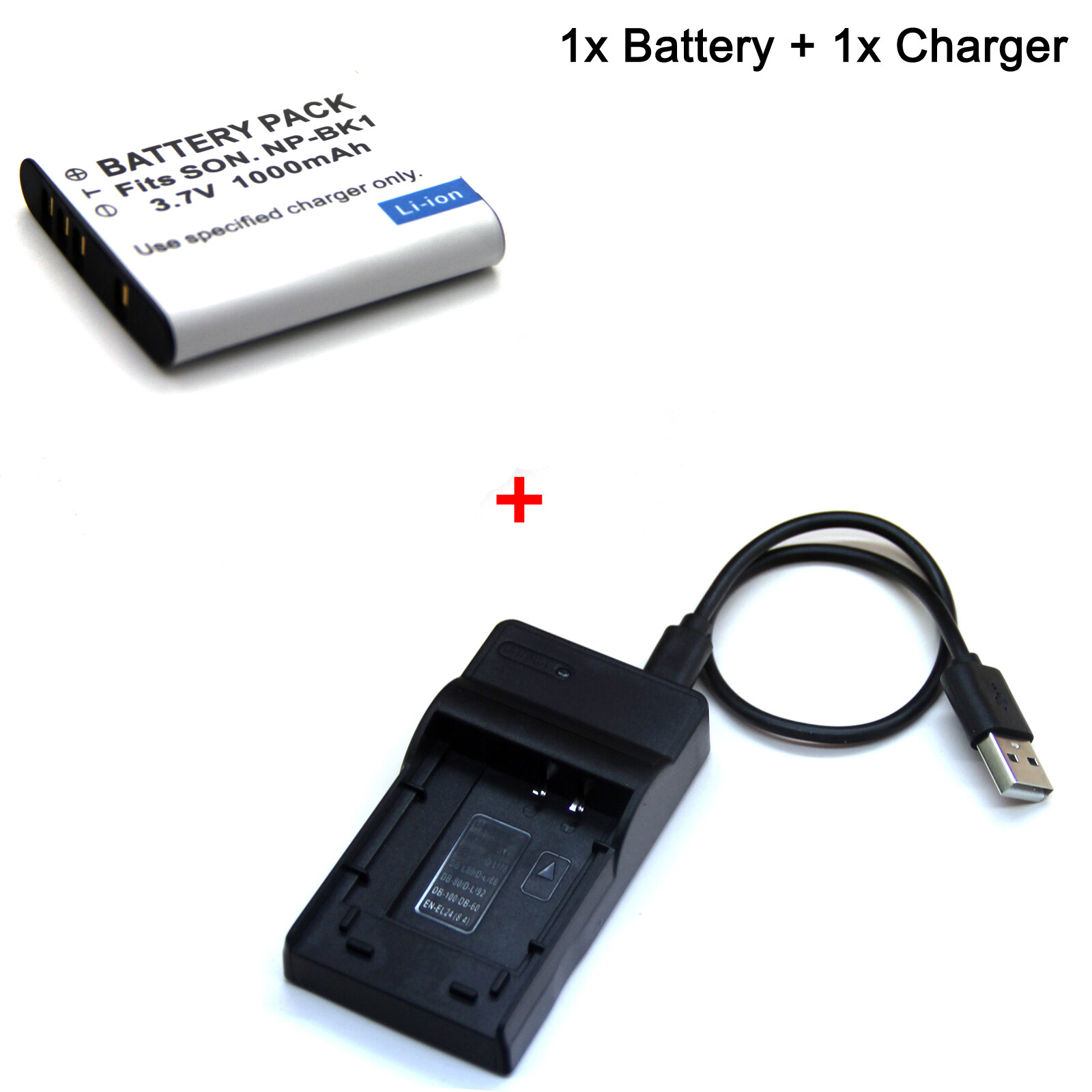 DSTE USB Dual Akkuladegerät Kompatibel mit NP-BY1,NP-BK1,Panasonic VW-VBX090 /HX-WA2/WA20,EN-EL11 LI-50B LI-90B DB-110,CASIO NP-150 Batterie - Versorgung über Micro-USB zu USB-A 2.0-Ladekabel