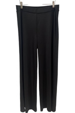 IMAN Global Chic Women's Matt Jersey Knit Flare Pant Black