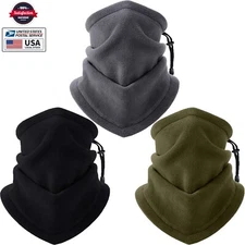 Winter Fleece Face Mask Scarf Balaclava Neck Warmer Gaiter Ski Windproof Bandana