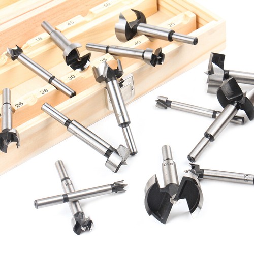 15tlg 10-50mm Forstnerbohrer Satz Forstnerbohrer Set Holzbohrer Holzkasten NEU - Bild 12 von 18