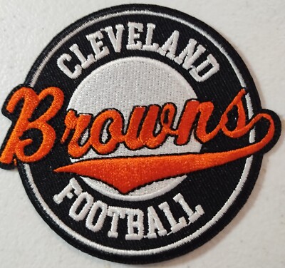 CLEVELAND BROWNS (est. 1946) Embroidered 3.75" X 4.75" Vintage NFL - Foto 2