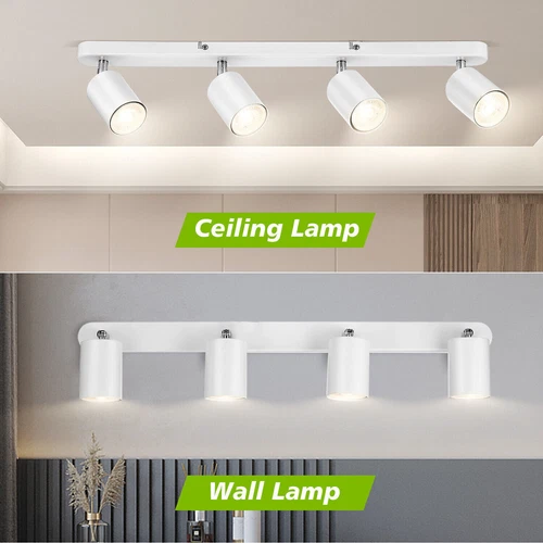 3/4 Way Ceiling Spot Light Fitting LED GU10 Adjustable Kitchen Spotlight Lamp UK - Picture 6 of 17