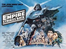 THE EMPIRE STRIKES BACK 1981 StyleA STAR WARS UK quad poster print 30x40" FREEPP