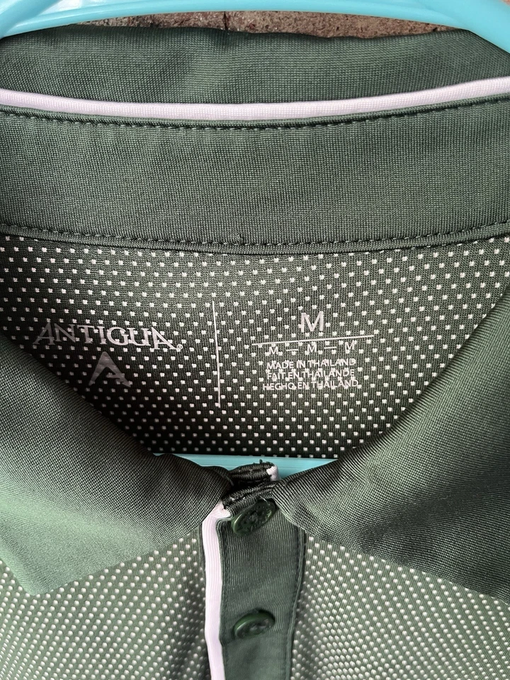 Camisa polo mediana Minnesota Wild Antigua a lunares verde Foto 4 de 4