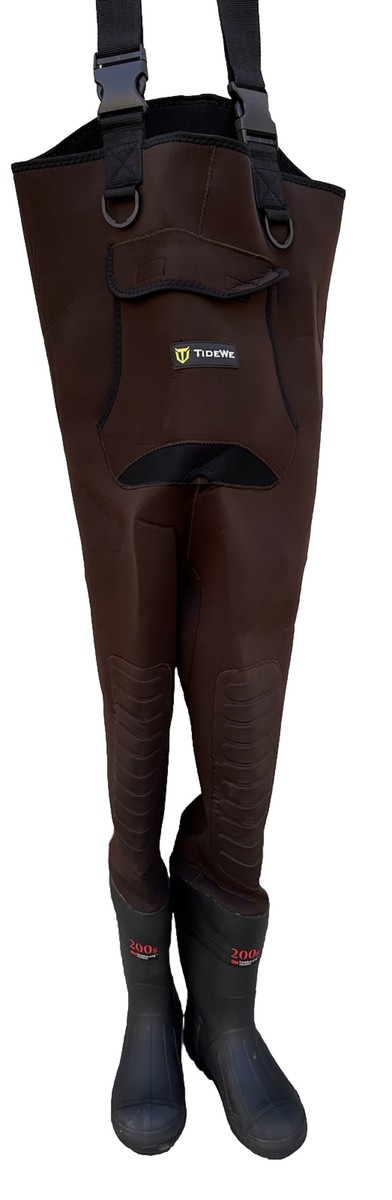 TIDEWE Neoprene Waders, Cleated Bootfoot Men Chest Waders