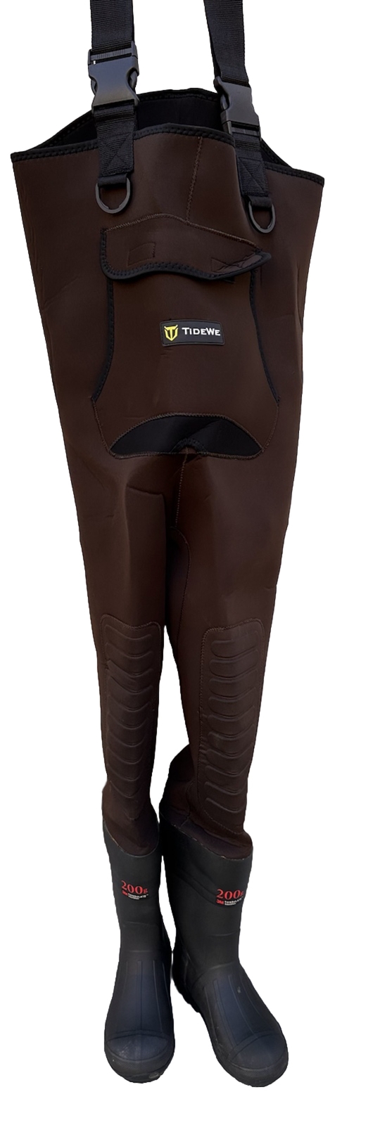 Hip Waders For Men TIDEWE Bootfoot Chest Wader, 2-Ply Nylon/PVC