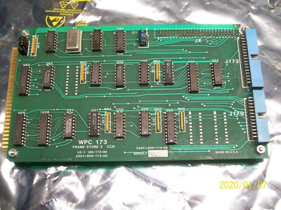 WPC 173 WEB PRINTING 800-173-00 FRAME STORE 2 CCR CARD *FREE SHIPPING*