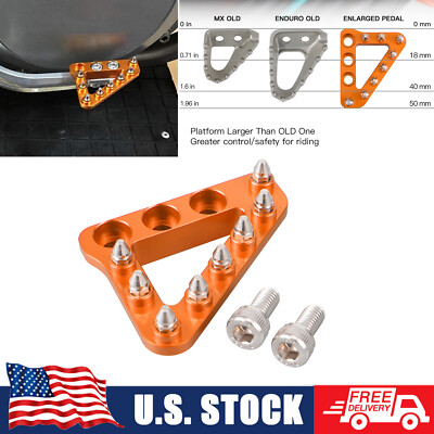 Wide Rear Brake Pedal Plate Tip For KTM 690/950/990/1050/1190/1290 Enduo SMC ADV