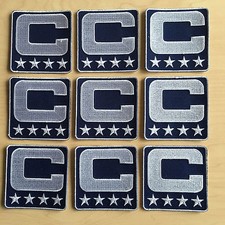 12 NAVY BLUE Captain C Patch for Jersey Football Soccer Baseball Hockey Lacrosse