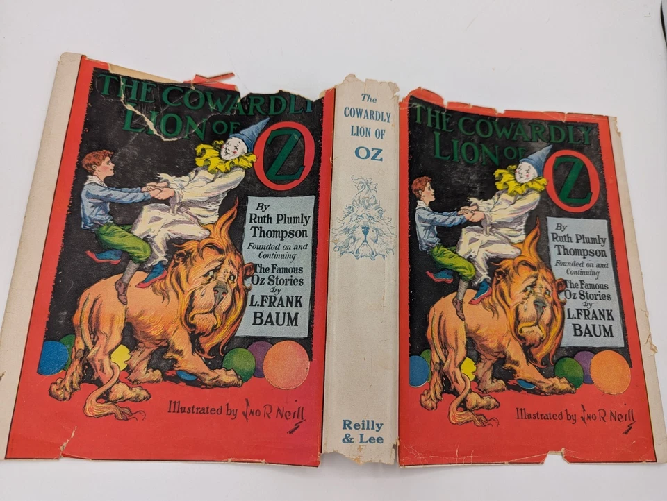 The Cowardly Lion of OZ Ruth Plumly Thompson L. Frank Baum 1923 HBDJ - Image 3 of 4