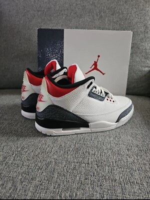Jordan 3 Retro Denim SE Fire Red 2020 Size 11M / 12.5W