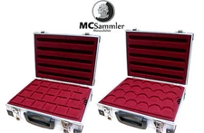 Alu Münzenkoffer Münzkoffer inkl 5 Münztableaus verschiedene Varianten NEU!