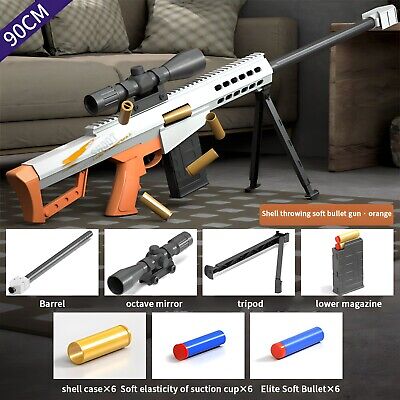 Toy Gun Soft Bullet Toy Gun Sniper Rifle Nerf Plastic Gun & 20 Bullets 1  Target Electric Gun Toy Chri — comprar a preços baixos na loja online Joom