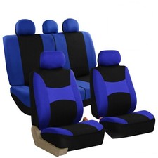 Car Seat Covers Light Breezy Flat Cloth Seat Covers Full Set Universal Fit