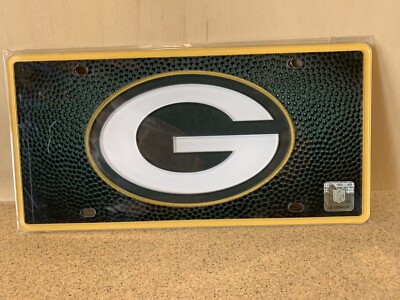 NFL Green Bay Packers Deluxe Acrylic Laser License Plate, New In Package