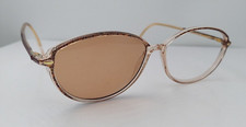 Vintage Silhouette 1912 Brown Oval Sunglasses Austria FRAMES ONLY