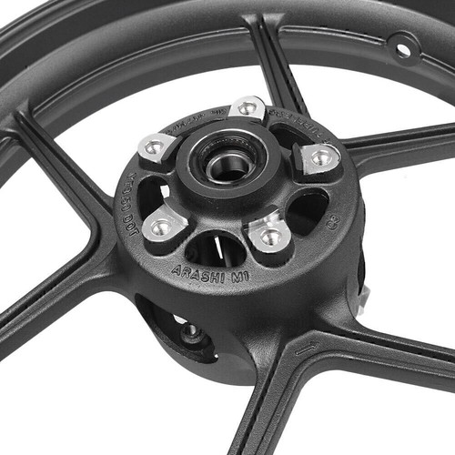 Matte Black Front Wheel Rim for KAWASAKI 2006-2018 ER-6N NINJA ZX10R 2004 2005 - Picture 9 of 11