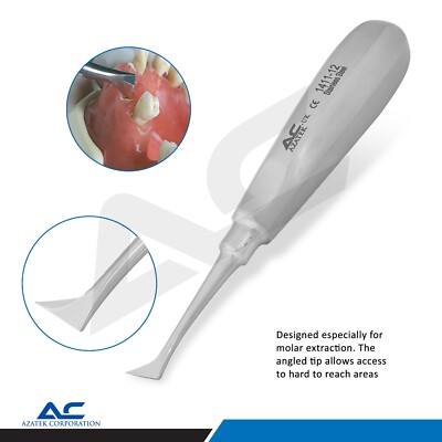 Azatek Band Root Elevator Zahnextraktion Luxating Dental Chirurgischer Schreier Medium