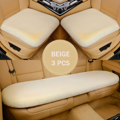 Faux Sheepskin Car Seat Soft Wool Cover Warm Front Bottom Cushion for Holden AU - Foto 1 di 24