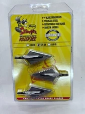 Magnus Broadhead - 125 GR Killer Bee Stinger Buzz Cut 4 Bld 3 pk