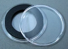 Air-Tite 27mm Black Ring Coin Holder Capsules for $25 1/2 oz Gold Eagles Qty. 5