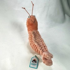 Jellycat Sheldon Shrimp Plush Standard Size 10" NWT Retired VHTF Collector Item