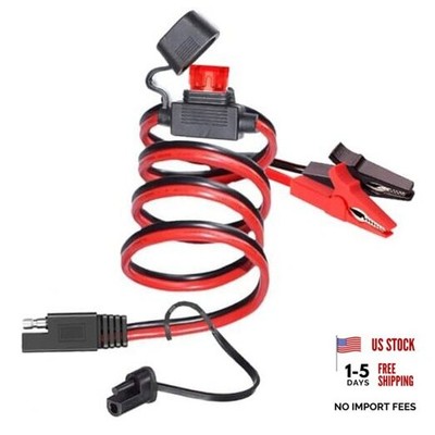 14AWG Battery Alligator Clips SAE Quick Release 16awg Clip to Sae Connector