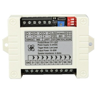 3X(30 W MP3-Sprachwiedergabemodul DY-L30T 9 Trigger-Musik-Player-Leistungsv3489