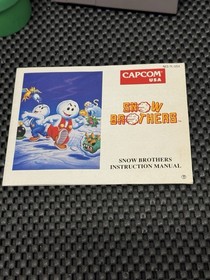 Snow Brothers - CART & MANUAL  (NES Nintendo, 1991) - Authentic - Super Clean!