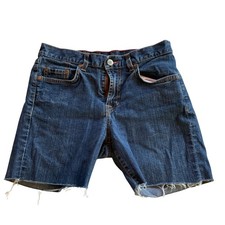 Lucky Brand Dungarees Medium Wash Denim Cutoff Shorts Size 8/29 Made in USA