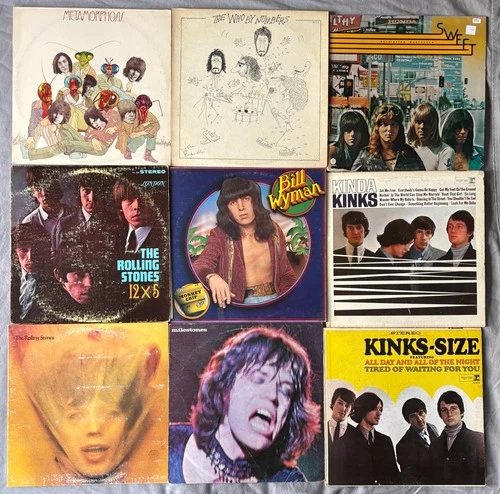 Classic Rock Vinyl Lot Rolling Stones Kinks Who Sweet Goats Head Soup