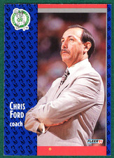 Chris Ford - 1991-92 Fleer #10 - Boston Celtics Basketball Card