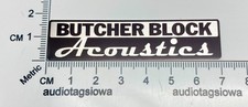 Butcher Block Acoustics Custom Metal Identification Plate Self Stick