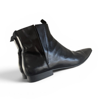 Maison Margiela Men s Chelsea Ankle Boots Black Leather Pull-On US 10