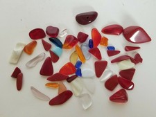 Tumbled Glass Pieces Assorted Colors