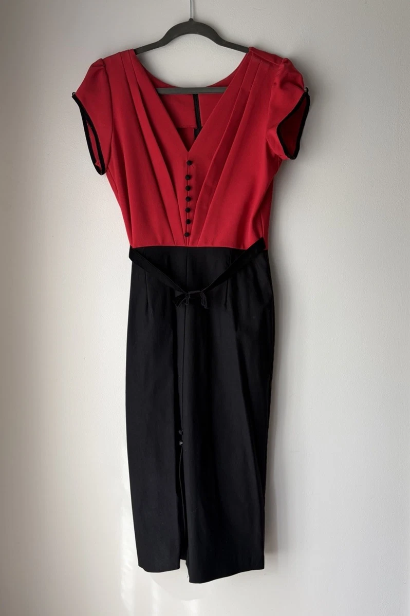 slim fit dress slacks Ms.Godet Asymmetric Dress M / Black main image 0