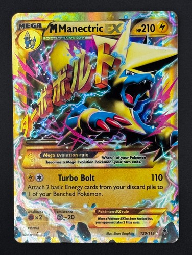 Pokemon TCG: M Manectric EX - XY Phantom Forces Secret Rare 120/119 [HP]