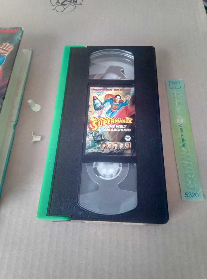 VHS Kassette - Superman 4 - Hartbox Cannon - nicht gebrochen, RARITÄT! - Bild 2 von 4
