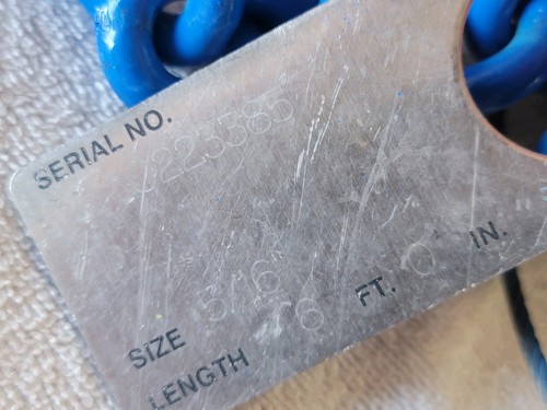 CERTEX GrabIQ GUNNEBO 5/16" x 6' MGD-EGKN imbracatura catena a 2 gambe 9900 libbre 60° Svezia  - Foto 13 di 16