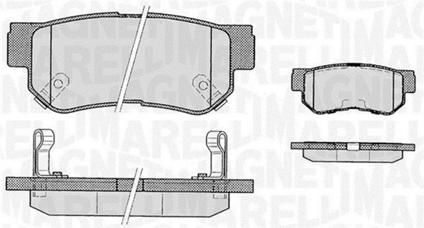 Magneti Marelli Bremsbelagsatz Scheibenbremse 363916060278 FüR JM Hyundai KIA TB-image