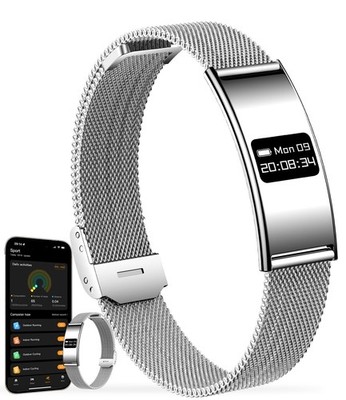 Unisex Smart Armband, Fitness Tracker Smartwatch mit Herzfrequenz, Blutoxy...