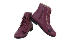 Kids plum bootie shoe, size 24 and 26. NWT. 50 each.