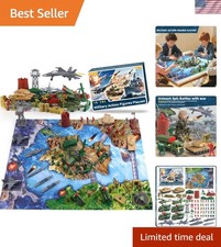 Colorful Military Action Figures with Battle Mat Perfect Gift for Boys 3-12
