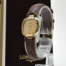 Vintage Near MINT w/ paper LONGINES 153 6897 Gold Dial Quartz Women's Watch