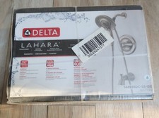 Delta Lahara In2ition 2-in-1 5-Spray Brushed Nickel Tub Shower Faucet complete