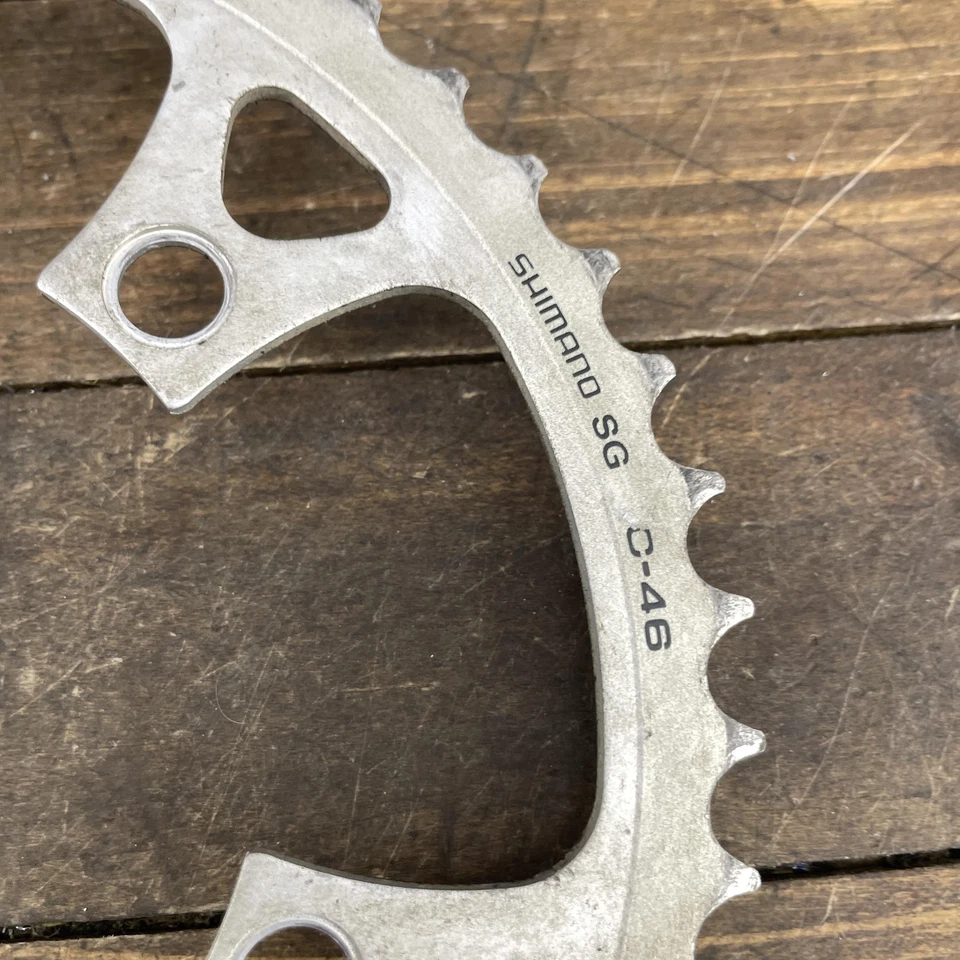 Shimano SG Chainring Set 46/36/24T 110/74 BCD 5-Bolt Triple 90s MTB Vintage - Image 2 of 4