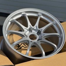 Set Of 4 Volk Racing Ce28n-plus 18x10 40 5x120 Diamond Silver Wheels Fk8 Fl5