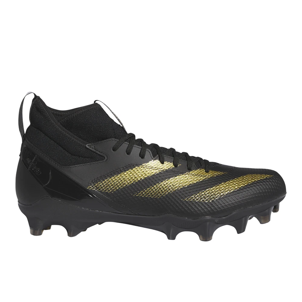 adidas Adizero Impact Football Cleats Mens Black, Gold Sneakers Athletic Shoes I