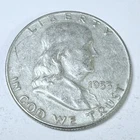 1953-D Franklin Half Dollar - 90% Silver - Circulated Coin #4936