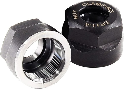 Durable 5-Pc ER11-A Collet Clamping Nut Set for CNC and Milling Applications - Picture 5 of 7